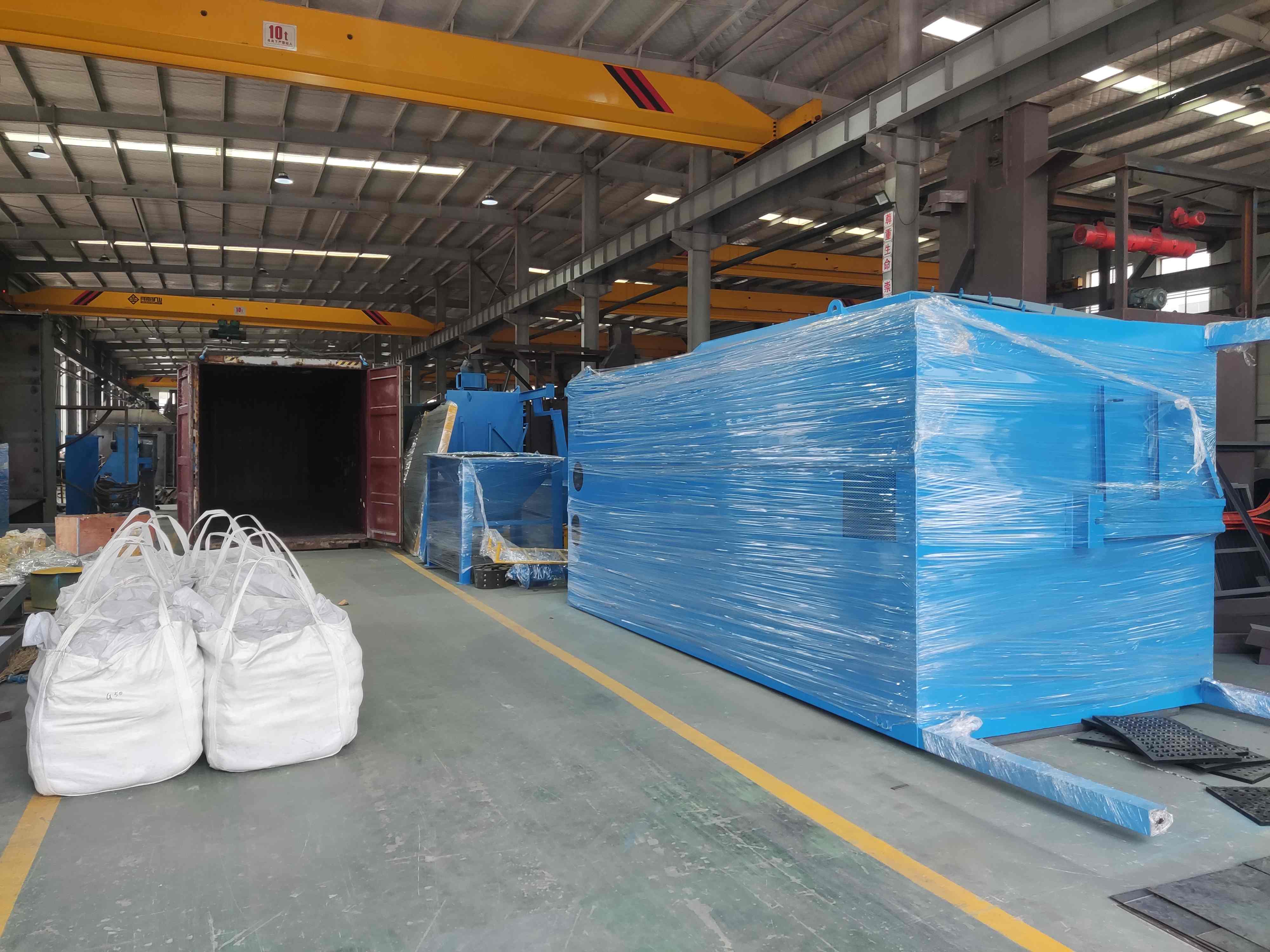 Hook Type Shot Blasting Machines Shipped to Indiana, USA
