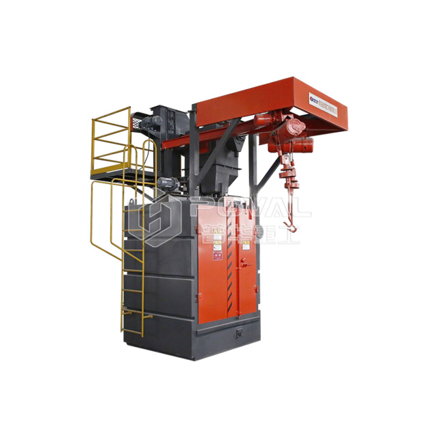 Hook Type Hanging Sand Blasting Machine Overhead Chain Shot Blasting Equipment 