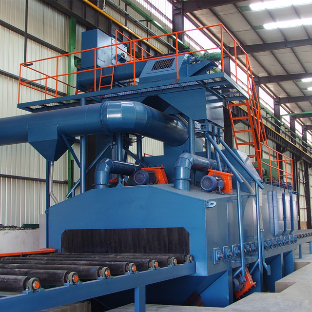 Steel Plate or Steel Beam Shot Blasting Machine with High Efficiency 