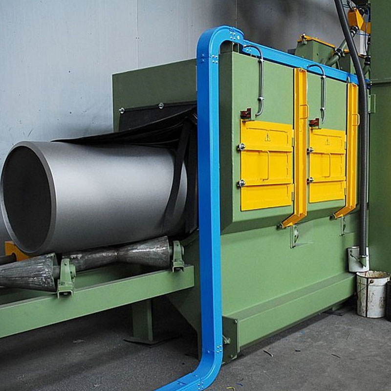 Steel Tube Rust Remove Shot Blast Cleaning Machine 