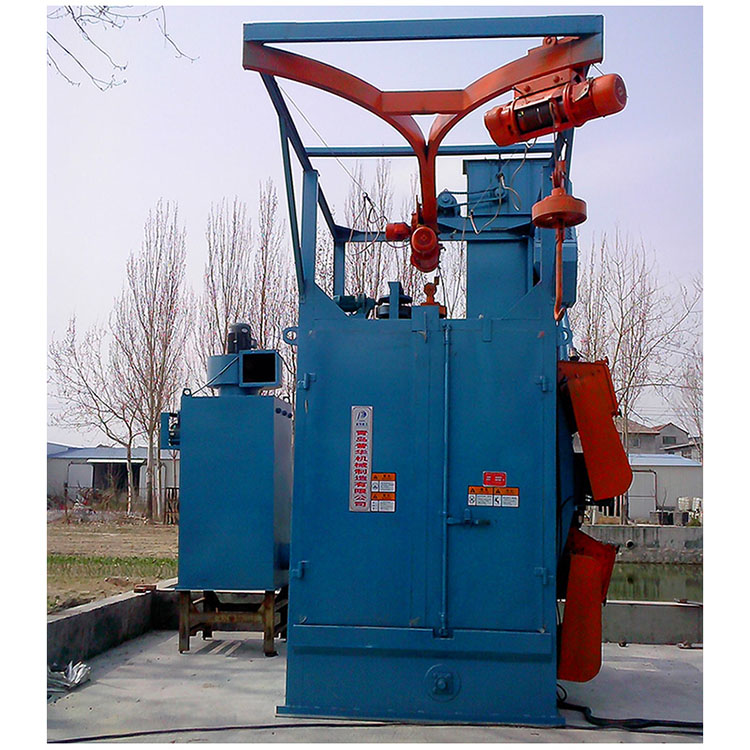 Hook type steel sand shot blasting machine for automobile parts 