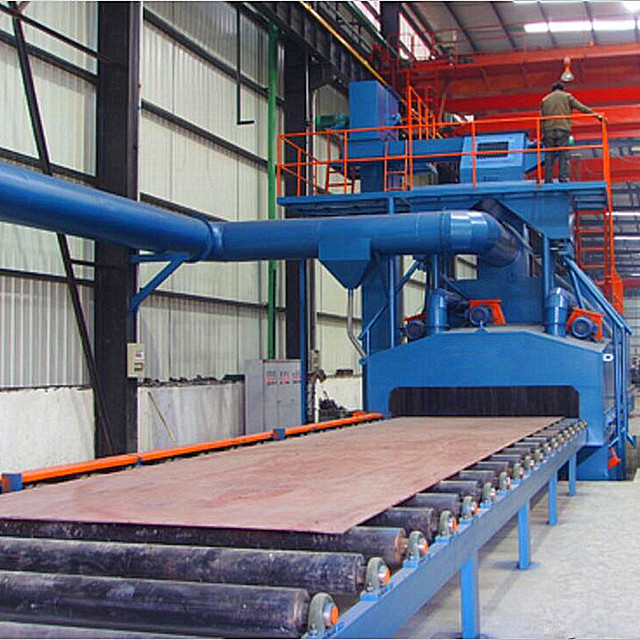 Steel Plate or Steel Beam Shot Blasting Machine with High Efficiency 